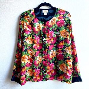 Vintage Victoria's Secret Floral Sheer Blouse